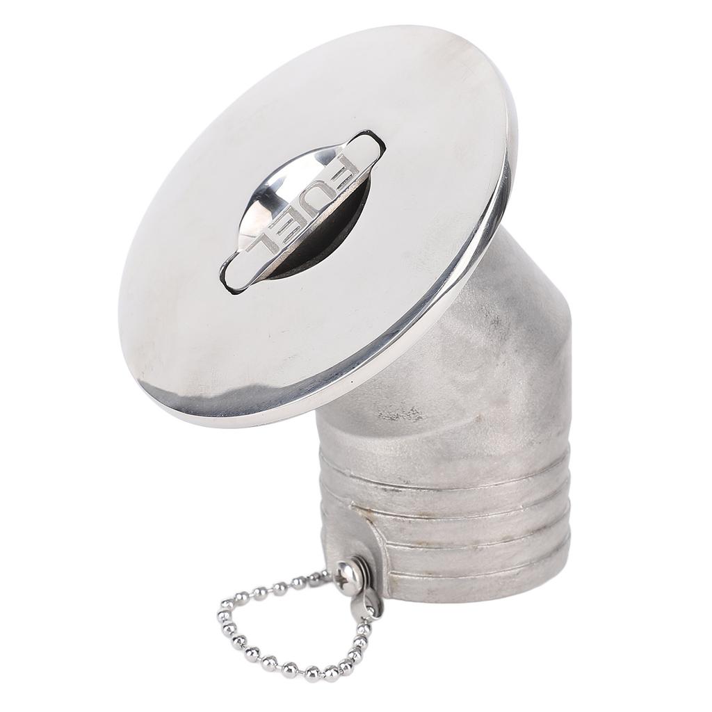 Palivová palubní plnička lodi s bezklíčovým uzávěrem 45 stupňů 50 mm 2 palce Mořské zrcadlově leštěné kování z nerezové oceli 316 Úhlové