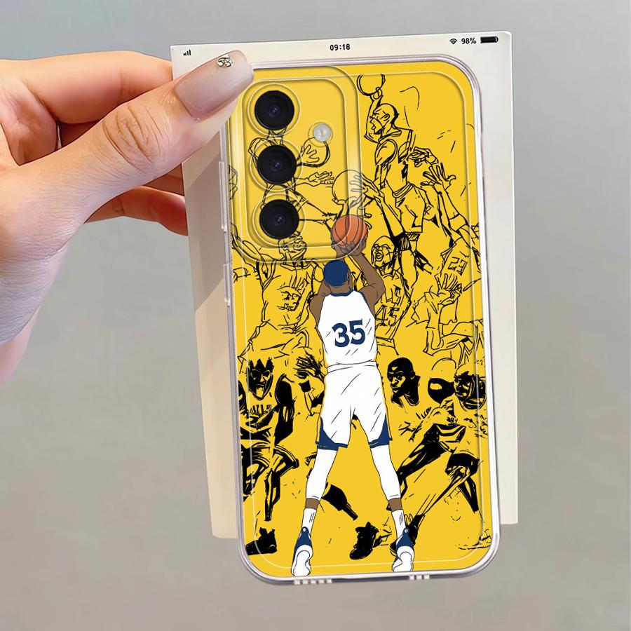 

Case for Samsung Galaxy A50 A16 A52s A21s A12 A32 A52 A72 A31 A71 A51 Soft Phone Cover Cartoon Basketball Star Galaxy A16 5G
