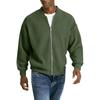 Men's Casual Zipper Stand Collar Long-Sleeve Lapel Jacket