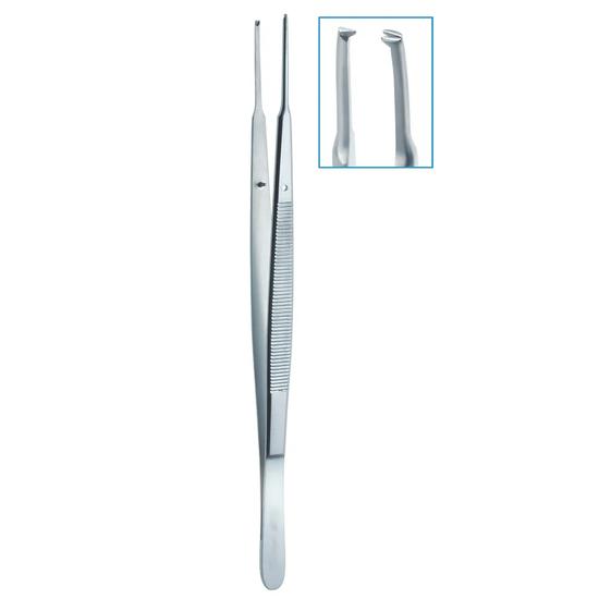 GDC Micro Tissue Forceps Gerald - Straight - 1x2 (18cm) (TPG3)