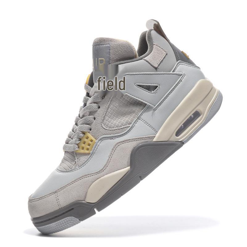 AJ4 Men's & Women's White Cement, Hot Lava, and University Blue Basketball Shoes