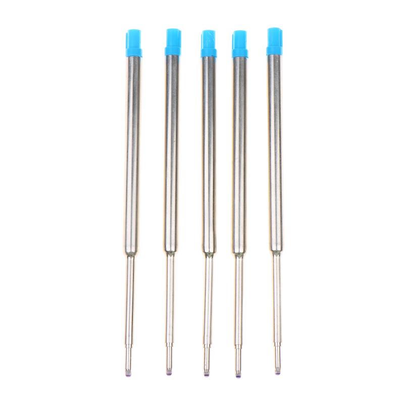Ballpoint Pen Refills Compatible with Parker Pens Medium Point Blue Black Fade-Resistant Ink for Document Signature