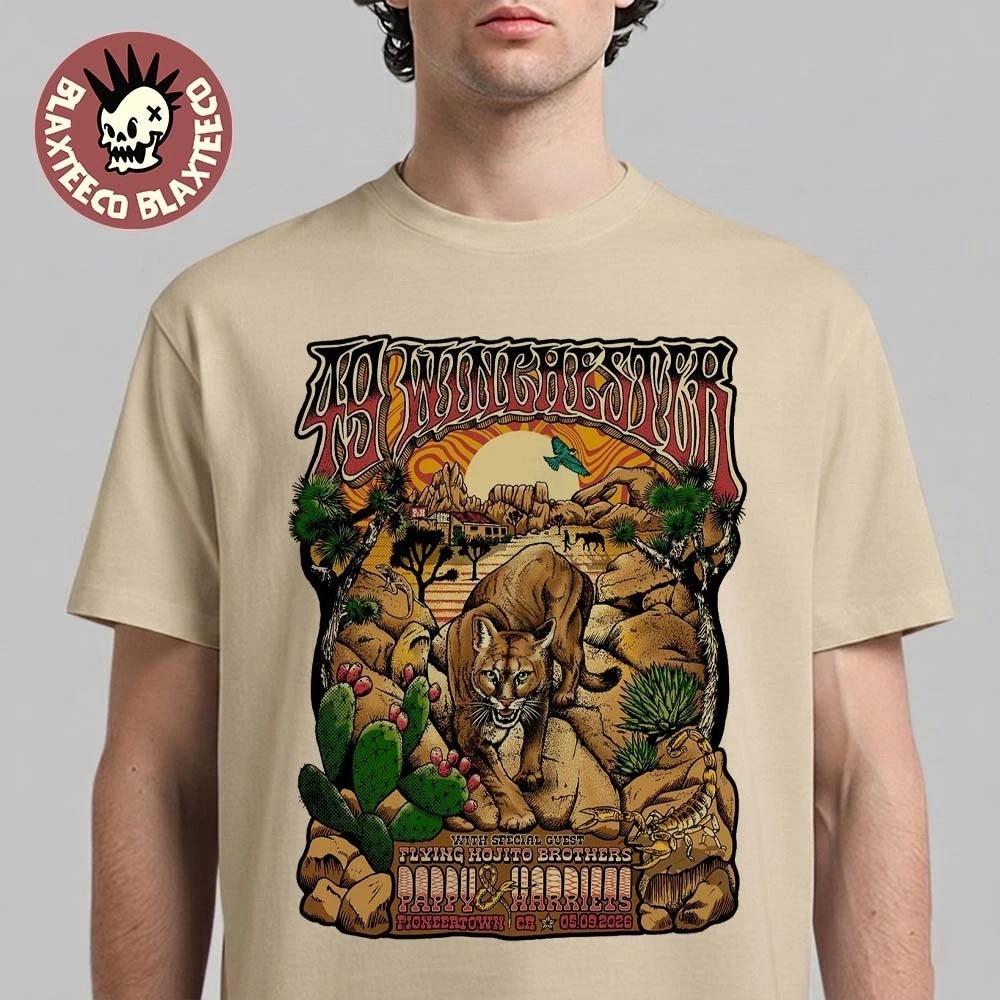 49 Winchester Pappy and Harriet’s Pioneertown 2026 Gig Poster T-T-Shirt May 9 3XL