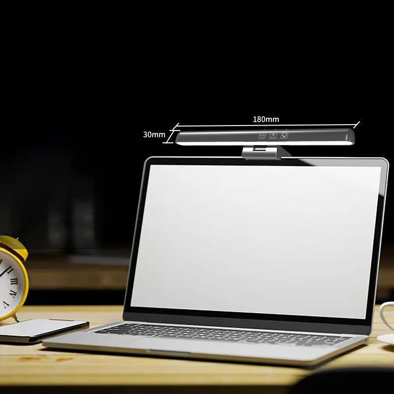 

LED Screen Desk Lamp Eye Protection Stepless Dimming USB Night Lights Computer Screen Clip Monitor Learning Reading Table Lamps
