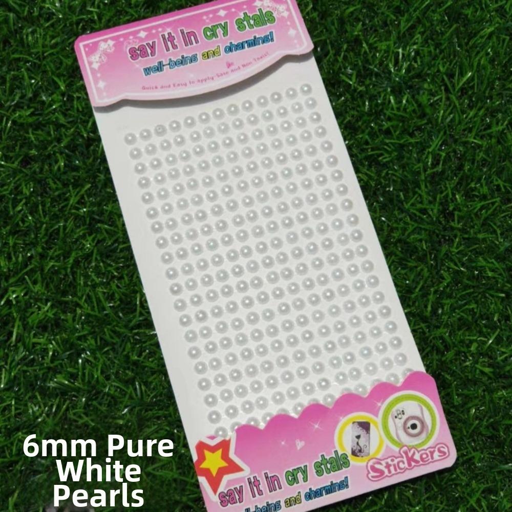 Round Shape 3D Gem Stickers Colorful Design Rhinestone Stickers Diamond Stickers  for Party Makeup