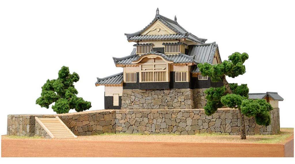 Woody Joe 1/150 Bitchu Matsuyama Castle Wooden Model Assembly Kit