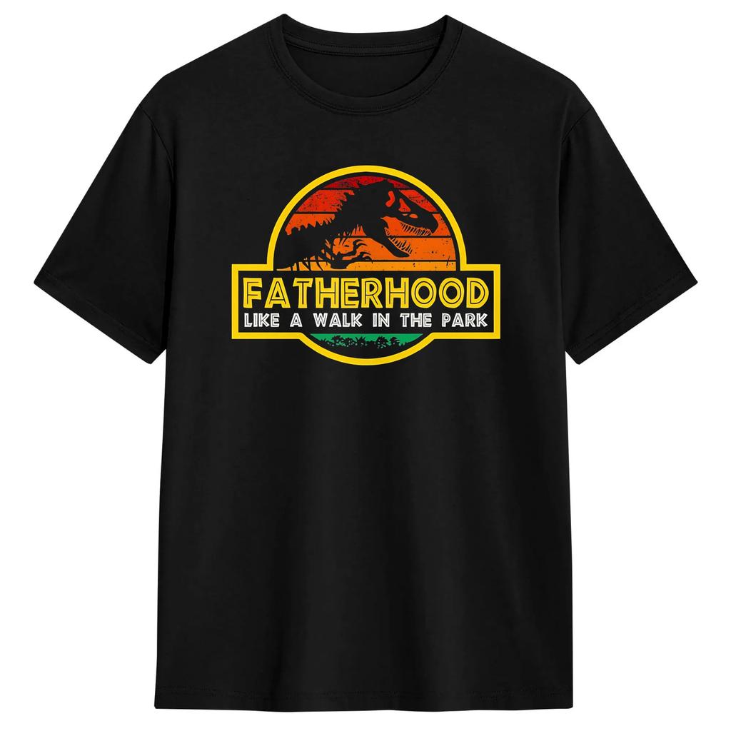 Jurassic Dad Pesca Dolore Trova un Modo Divertente Sarcastico T-shirt Scheletro Estate Harajuku T-shirt Cotone Girocollo Taglie Forti Top