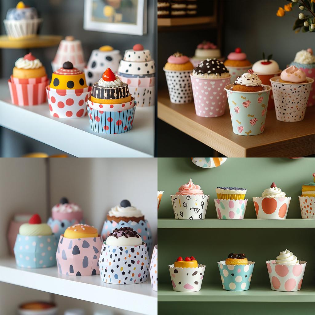50/100/150pcs Cupcake Wrapper Paper Baking Cup Cupcake Liners 6oz Cake Cups Candy Cups Paper for Party Birthday Favor DIY