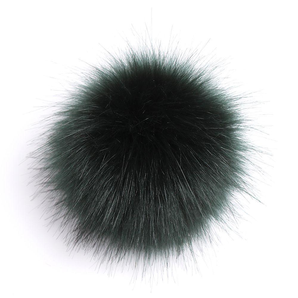 Faux Women Diy Raccoon Fur Pom Poms Ball For Knitting Beanie Hats Accessories