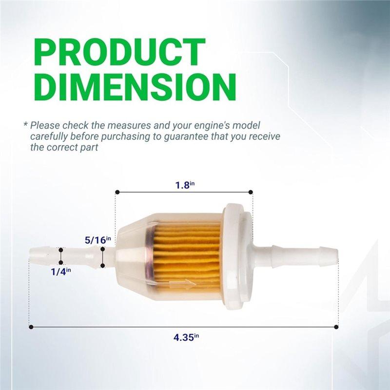 For 1/4 And 5/16 Fuel Line Compatible Fuel Filter 10 Pcs AM116304- For Kohler 25-050-03-S 25-050-08-S 25 050 22-S Fuel Filters5