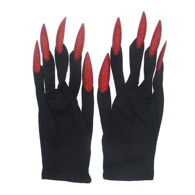 Fajne Halloweenowe Gotyckie Długie Paznokcie Rękawiczki Cosplay Zabawny Festiwal Wiedźma Kostium Cosplay Party Straszne Rekwizyty