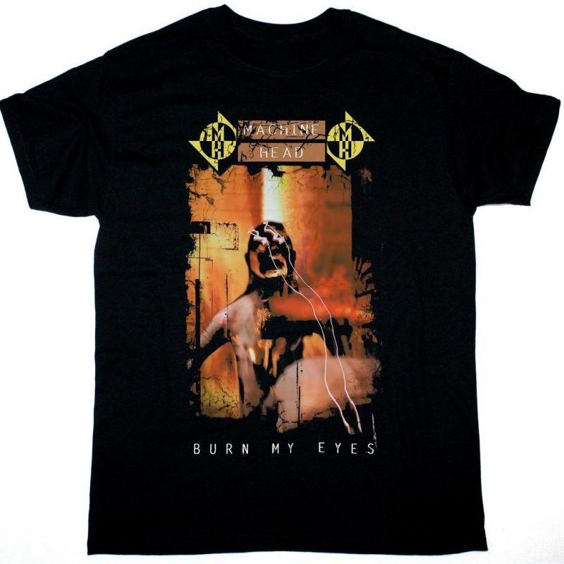 

Футболка хлопковая унисекс MACHINE HEAD Band BURN MY EYES S-5XL Черная BT607 S