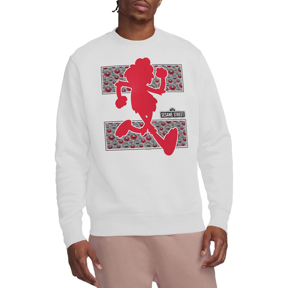 Sesame Street Unisex Adult Elmo Running Sweatshirt