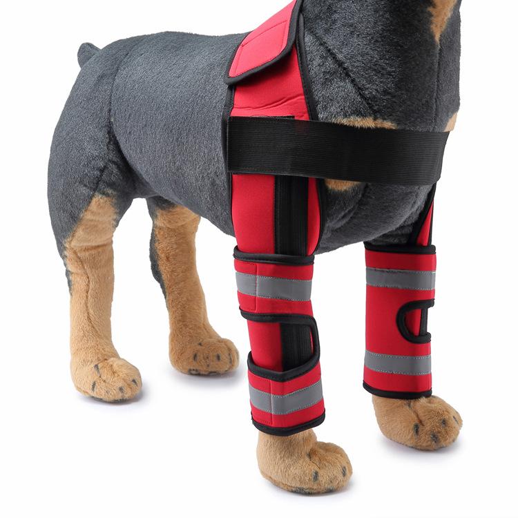 

New Dog Elbow Brace Protector Anti-Lick Wound Soft Breathable Pain Relief Shoulder Support Elbow Sleeves Pads for Canine Elbow L(for 15.0-30.0kg)