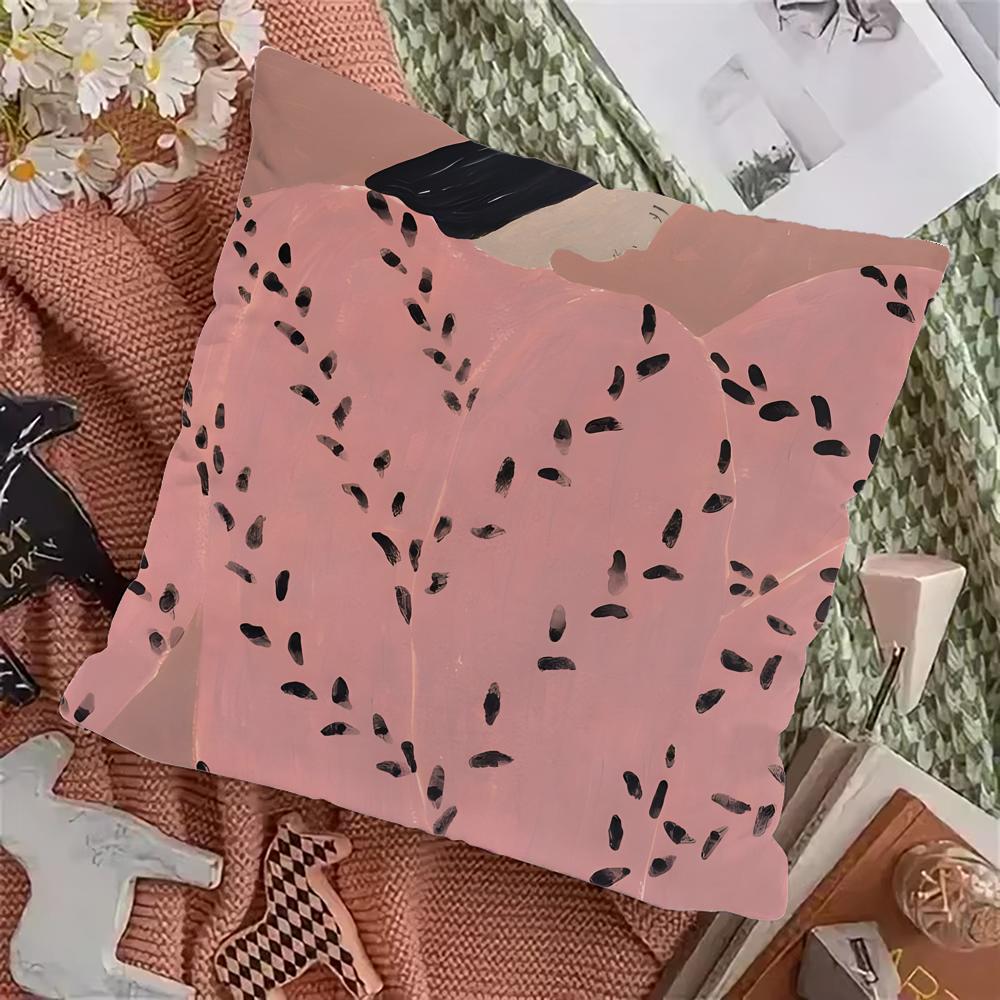 Abstract Woman Artwork Pillow Case Pillowcase Home Sofa Cushions Car Cushions Pillowcover Office Pillowshell Pillow