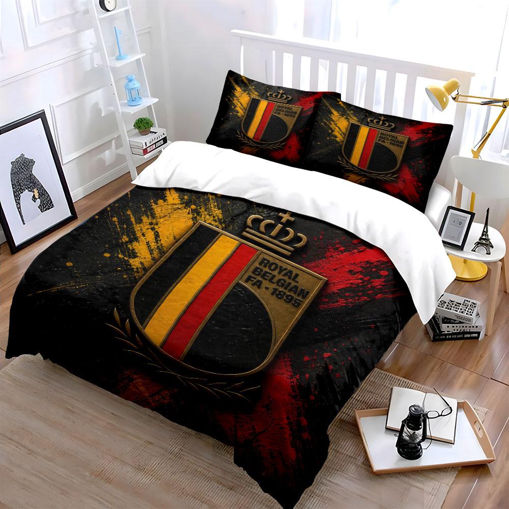 "Royal Belgian FA Bedding Set" Bedding Duvet Cover Set Duvet Cover Pillowcases (1 * Duvet Cover 2 * Pillowcases, without duvet insert)