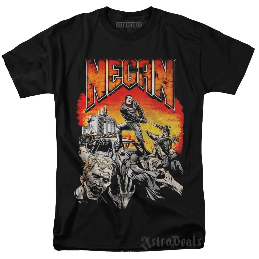 Футболка The Walking Dead Amc Ниган Футболка Зомби Хоррор Промо Графический Дизайн XL