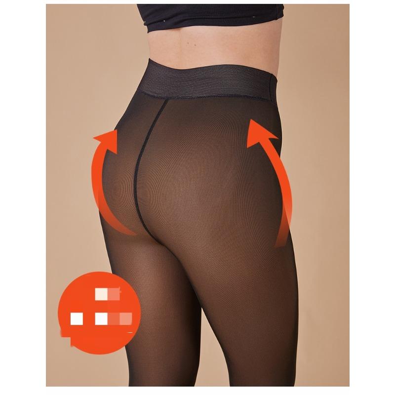 High Quality Leggings with Skin Penetrating and Plush Thickening, A Single Crotch for Women's Warmth, and Oversized Pantyhose for Outerwear