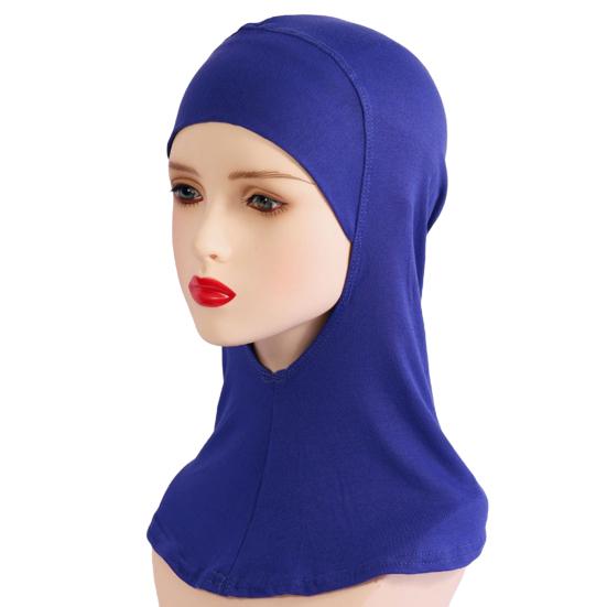 Women Headscarf Hat Solid Color Ethnic Top Hat Comfortable Elastic