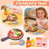 Wooden Simulation Pizza Toy For Children, Simulation Play Toy Set For Children