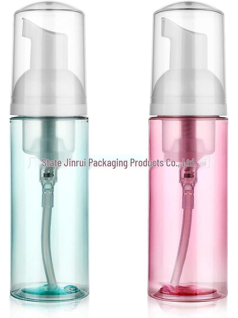 60ml Translucent Green Press Foaming Mousse Bottle for Facial Cleanser
