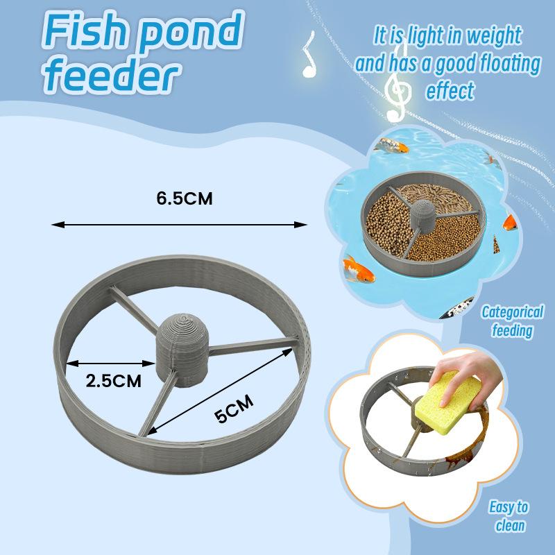 Fôringsring for akvarium Flytende fôrmater Rund form Akvarietilbehør Verktøy for oppdrett av Guppy Betta Skilpadde Ferskvann