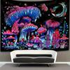 VIKAMA psychedelic mushroom fantasy forest tapestry bedroom bedside esports room bar party background tapestry atmosphere decor
