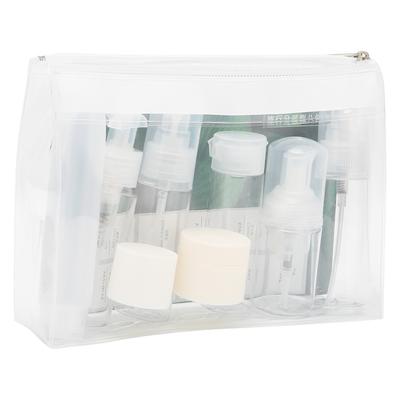 8Pcs Plastic Travel Bottle Set Leakproof Cosmetic Toiletry Travel Containers Spray Bottles