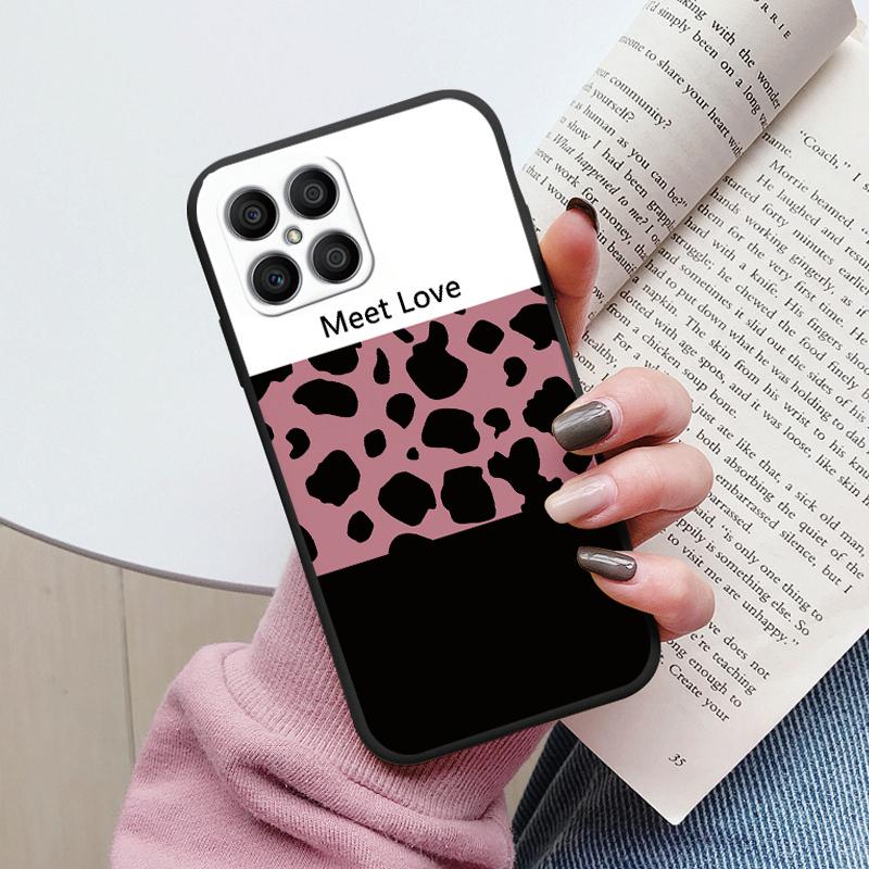 Flowers Funda For Honor X8 Capa HonorX8 X6 X 8 Phone Case Soft Silicone Cute Cat Bear Back Cover For Honor X 6 Bumper Cartoon