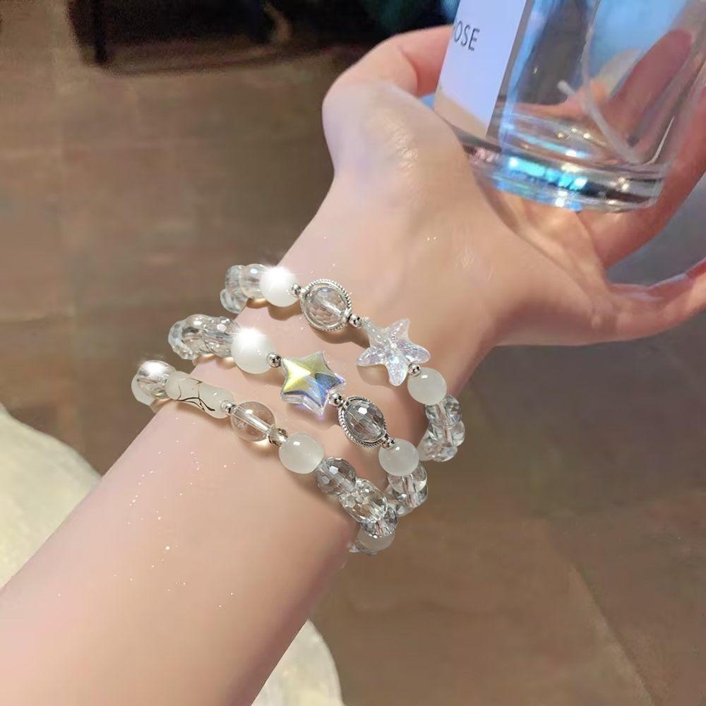 Trendy Pearl & Bead Bracelet: High-End Retro Design, Versatile for Women & Couples