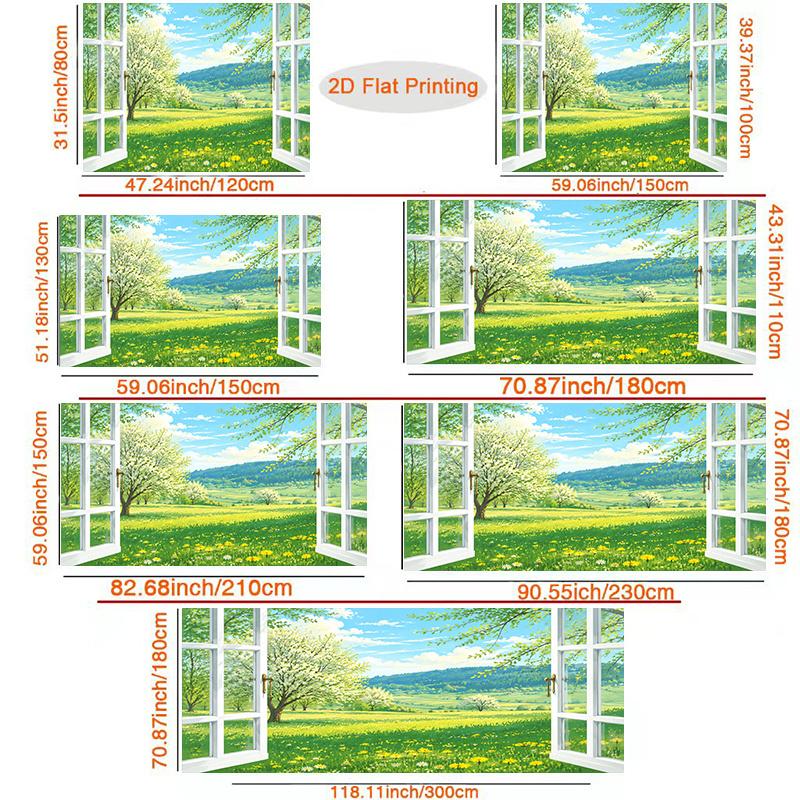 1Pcs Spring Countryside View Decoration Background Winter Backdrop Decorations For Photo Studio Photo Booth Christmas Party