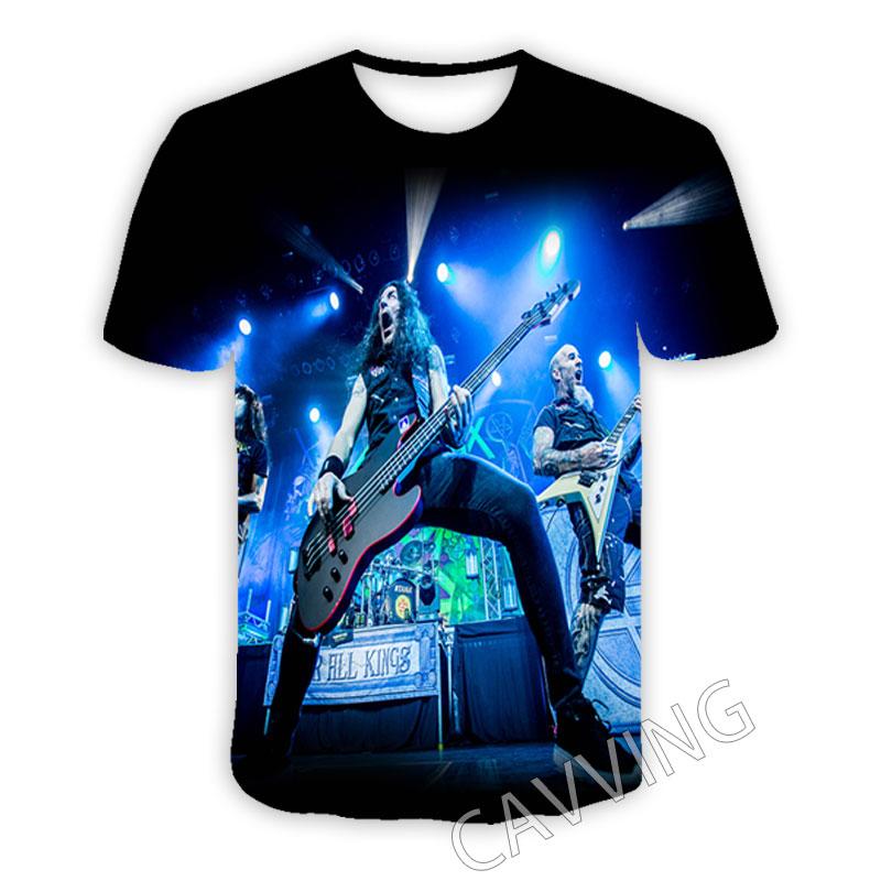 New Fashion Women/Men's 3D Print Anthrax Rock Casual T-shirts Hip Hop Tshirts Harajuku Styles Tops Clothing T01