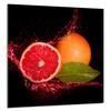 PANEL SZKLANY DO KUCHNI 60x65 Grejpfrut