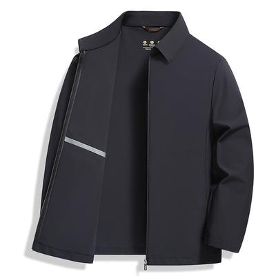 Summer High-end Men's Sun Protection Jacket UV-proof Casual Versatile Business Men's Ice Silk Jacket Men
