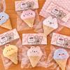 Keychain Pendant Soft Fluffy Ice Cream Shape Charm Key Chain Multi-Functional Key Holder Girl Stress Relief Gift
