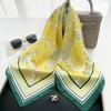 Spring and Summer New Silk Scarf Women's French Retro Small Square Scarf Temperament Flower Autumn Scarf Versatile Decorative Headband Scarf