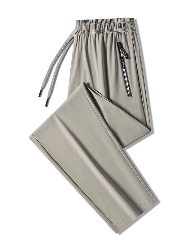 Men's Quick-Dry Ice Silk Joggers - Summer Casual Loose Fit Pants