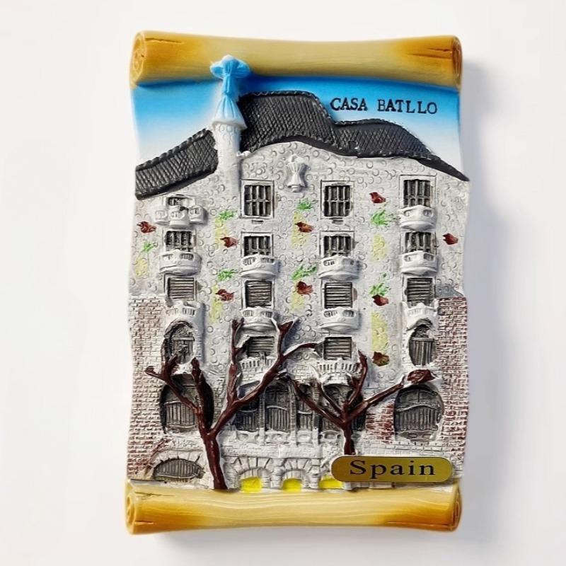 Spanien Souvenirs Casa Batlló CASA MILÀ Kühlschrankmagnete Burgos Comillas Villa Quijano-El Capricho Kühlschrankaufkleber Hochzeitsgeschenke
