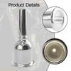 A1A2 Brass Tuba Mouthpiece Portable Rustproof Trombone Mouthpiece Musical Instrument Accessories for Beginners Player