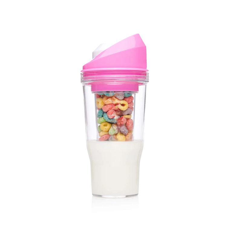 Crunch Cup On-the-Go Portable Milk Cereal Tumbler
