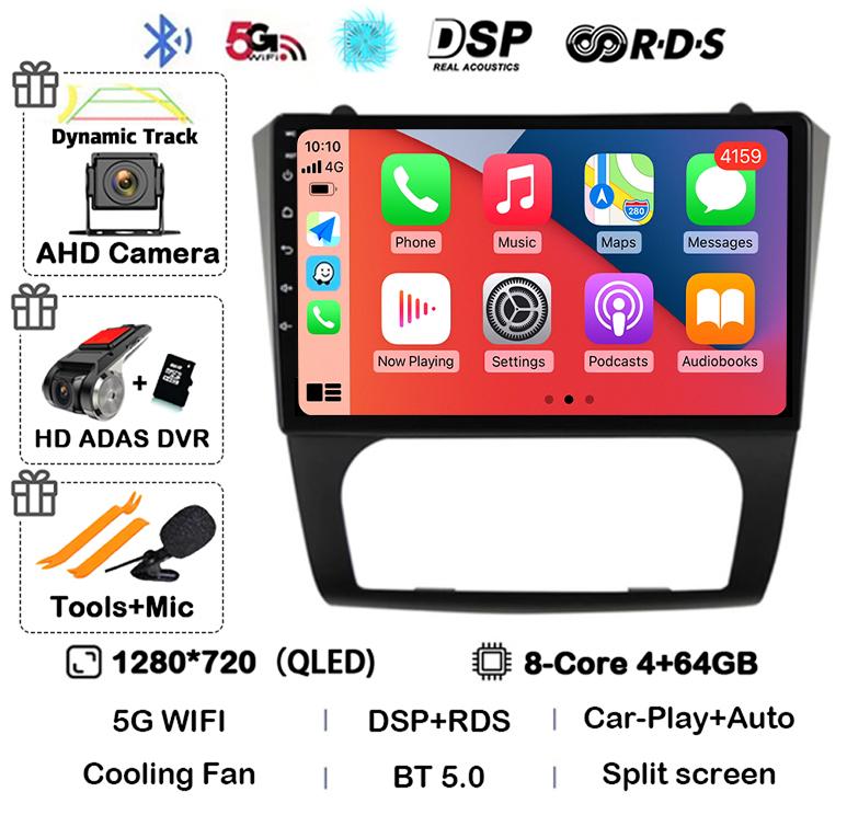 Android 14 Carplay+Auto WIFI+4G BT Car Radio Stereo For Nissan Altima Teana 2008 2009 2010 2011 2012 Multimedia Video Player GPS