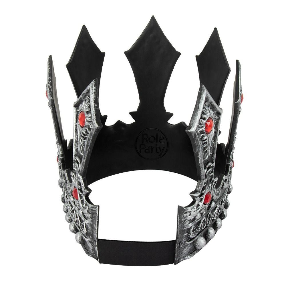 Exquisite Metall Prinz Tiara Zirkon Halloween Kostümzubehör Retro Königskrone Frauen/Männer