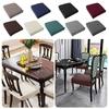 Washable Stretch Chair Seat Covers Solid Colors Dirt-resistant Chair Slipcover  Dining Room