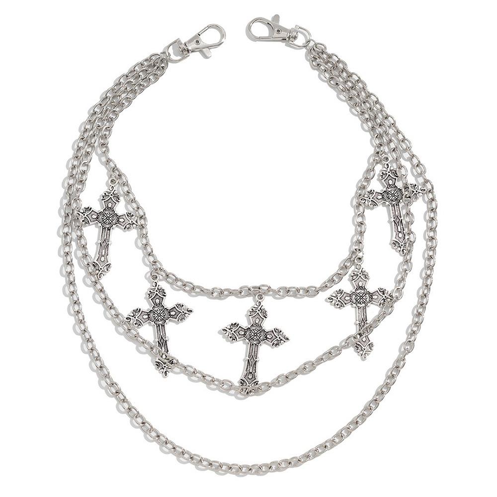 Fashion Zinc Alloy Belt Chain Tassel Senior Punk Pants Chain HipHop Tassel Jeans Chain Gifts