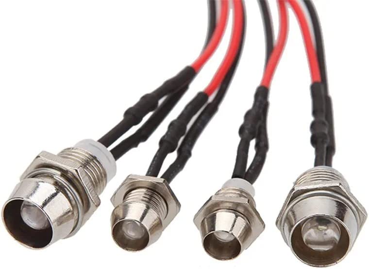 GTIWUNG 4-LED RC Car Lights, RC LED Lights, Headlight and Taillight Set for 110 RC Model Cars and Trucks, 5mm3mm Diameter, Comfortable and Easy to
