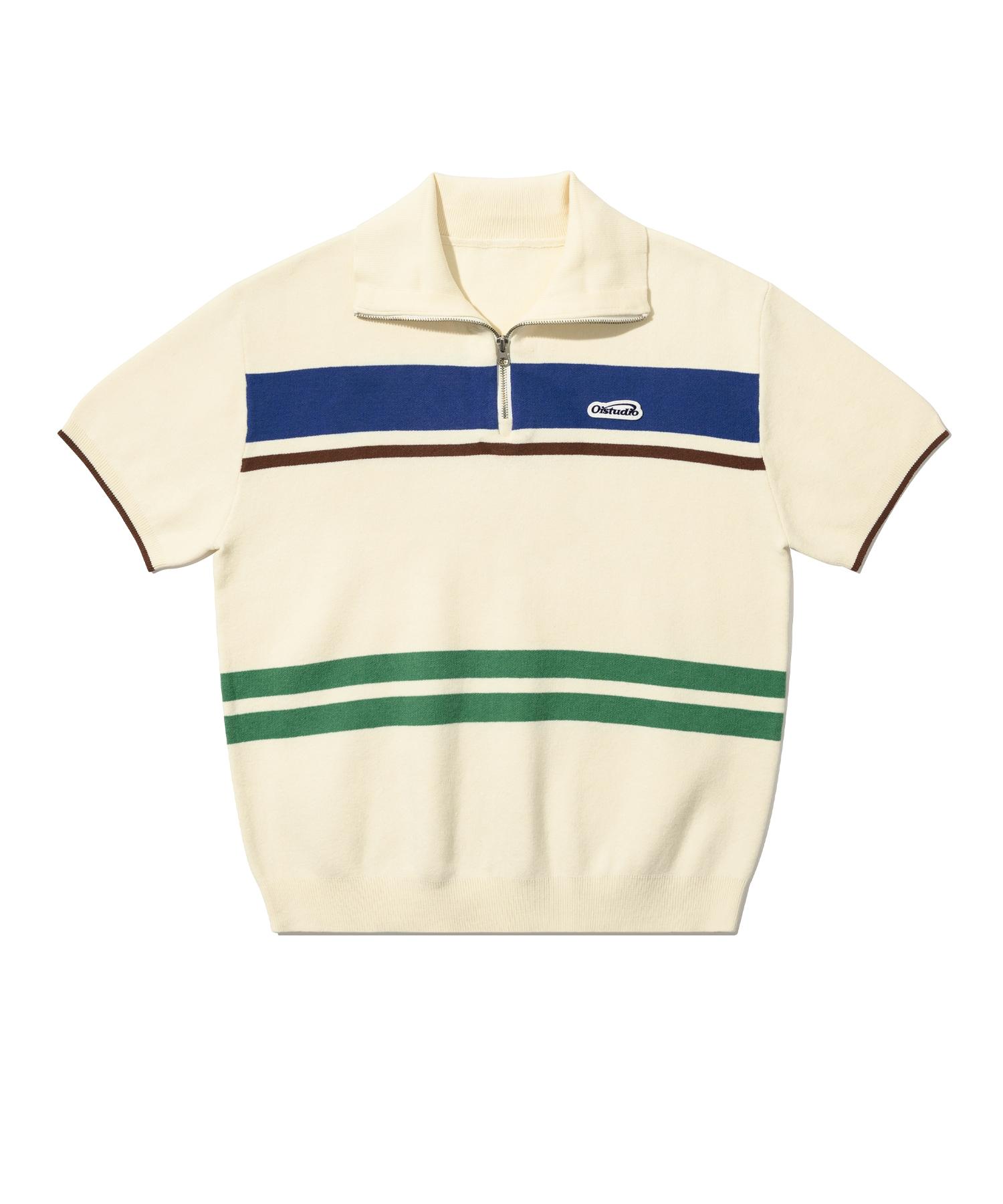 Oioi Collection Color Layered Collar Knit_Ivory M