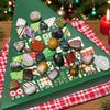 24Grids Christmas Countdown Calendar Gift Box With Hole Crystal Rough Mineral Stone Fun Box For Children To  Play