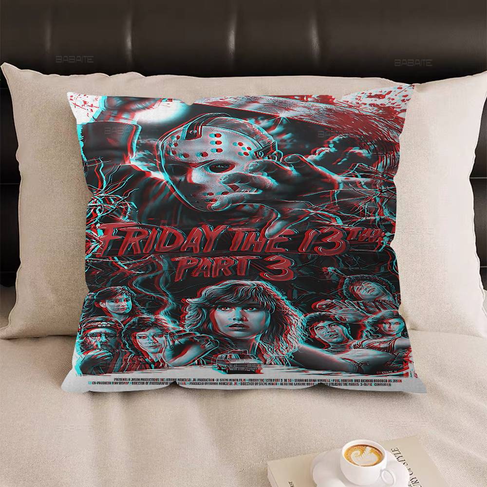 Horror Movie F-Friday T-The 13Th Pillow Gift Home Office Decoration Bedroom Sofa Car Cushion Cover Case 45X45