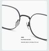 Retro Japanese Titanium Small Frame Myopia Glasses: High-Prescription, Polygonal, Wide Rim for Small Faces