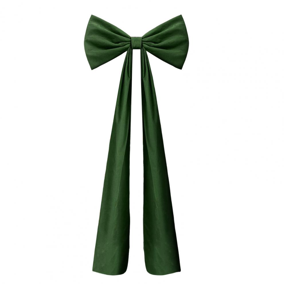 

Velvet Bow Christmas Decorations Velvet Bow Ornament Giant Christmas Tree Topper Bows for Home Decor Extra Velvet Bow for Xmas зелёный
